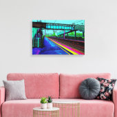 Tile Hill Treinstation in Pop Art Stijl Canvas Afdruk (Insitu (Woonkamer))