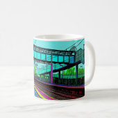 Tile Hill Treinstation in Pop Art Stijl Koffiemok (Voorkant rechts)