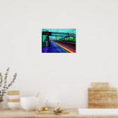 Tile Hill Treinstation in Pop Art Stijl Poster (Keuken)