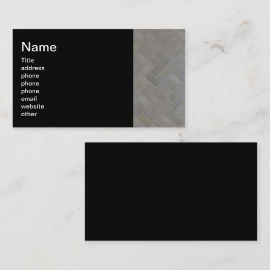 Tile-installateur Visitekaartje (Voorkant / Achterkant)