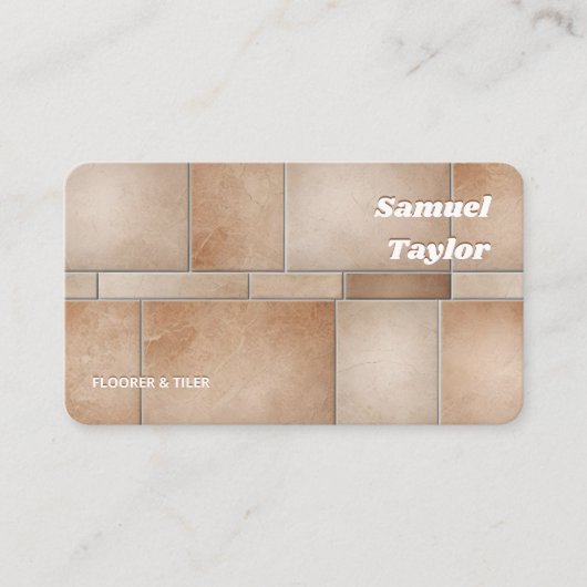 Tile Installer Visitekaartje (Voorkant)