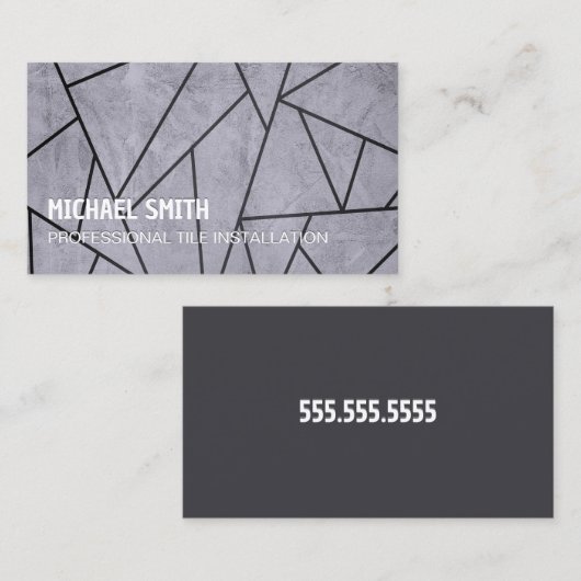 Tile Installer Visitekaartje (Voorkant / Achterkant)