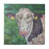 Tile - Irish Friesian Bull Tegeltje (Voorkant)