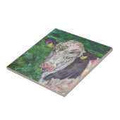 Tile - Irish Friesian Bull Tegeltje (Zijkant)