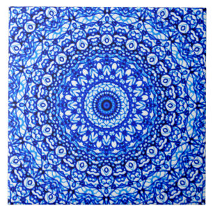 Tile Mandala Mehndi Style G403 Tegeltje