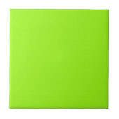 Tile met Bright Neon Chartreuse Green Background Tegeltje (Voorkant)