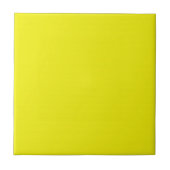 Tile met Bright Neon Yellow Background Tegeltje (Voorkant)