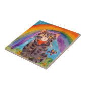 TILE MET CAT BIJ RAINBOW BRIDGE TEGELTJE (Zijkant)