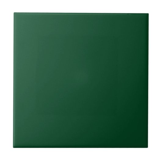 Tile met Dark Evergreen Green Background Tegeltje (Voorkant)