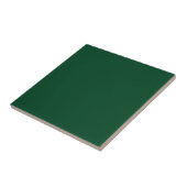 Tile met Dark Evergreen Green Background Tegeltje (Zijkant)