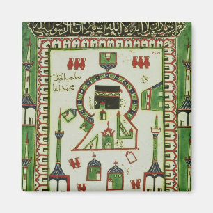 Tile met een vertegenwoordiging van de Mekka Magneet