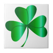 Tile met Green Shamrock Tegeltje (Voorkant)