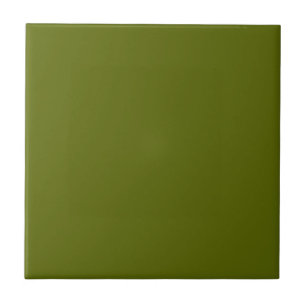 Tile met Olive Green Background Tegeltje