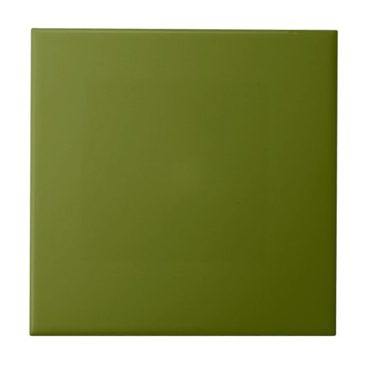 Tile met Olive Green Background Tegeltje (Voorkant)