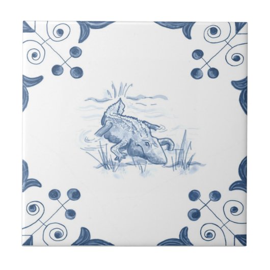 Tile met schuifalligator verwijderen met schuifhoe tegeltje (Voorkant)