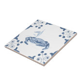 Tile met schuifkrab met schuifhoeken tegeltje (Zijkant)