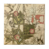 Tile met Trellis-design van William Morris Tegeltje (Voorkant)