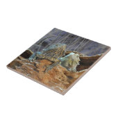 Tile met twee nieuwsgierige luiers tegeltje (Zijkant)