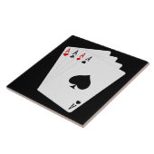 Tile met vier Aces Tegeltje (Zijkant)