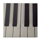 Tile met zwarte en witte sleutels tegeltje (Voorkant)