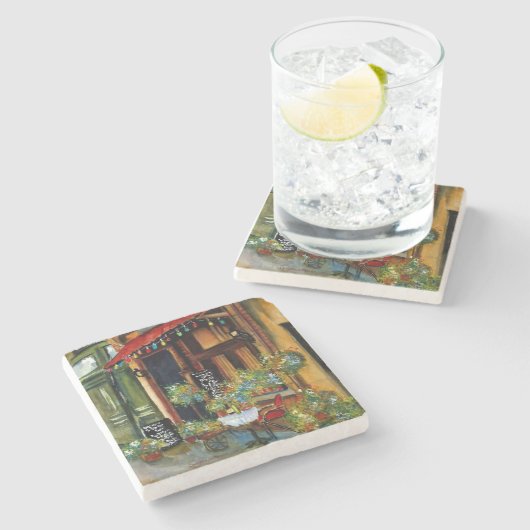 Tile Onderzetter - Le' Cafe' (Zijkant)