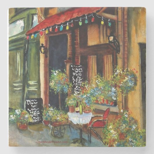Tile Onderzetter - Le' Cafe' (Voorkant)