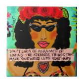 Tile/onderzetter/trivet keramische tapijten tegeltje (Voorkant)