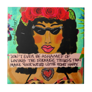 Tile/onderzetter/trivet keramische tapijten tegeltje