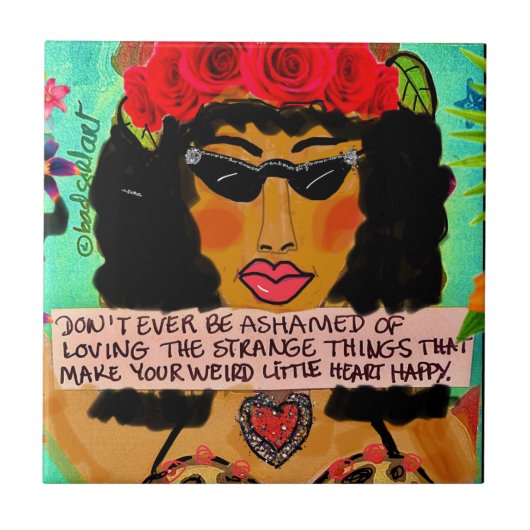 Tile/onderzetter/trivet keramische tapijten tegeltje (Voorkant)