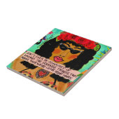 Tile/onderzetter/trivet keramische tapijten tegeltje (Zijkant)