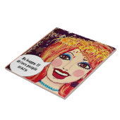 Tile/onderzetter/trivet Tegeltje (Zijkant)