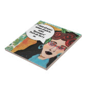 Tile/onderzetter/trivet Tegeltje (Zijkant)