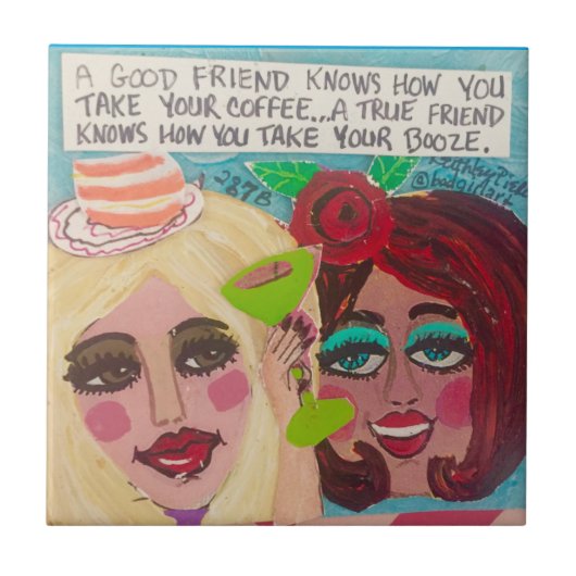 Tile/onderzetter/trivet Tegeltje (Voorkant)