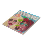 Tile/onderzetter/trivet Tegeltje (Zijkant)