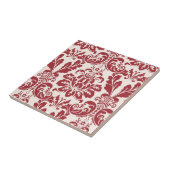 Tile...rode en witte vocht tegeltje (Zijkant)