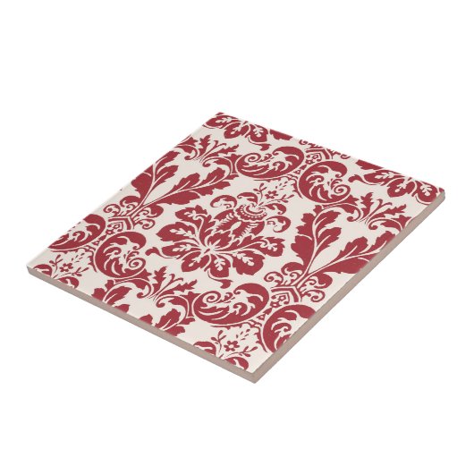 Tile...rode en witte vocht tegeltje (Zijkant)