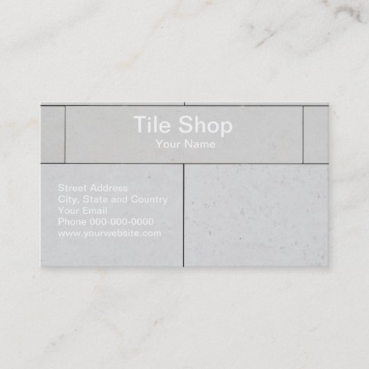 Tile Shop Visitekaartje (Voorkant)