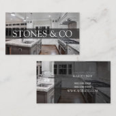 Tile Stone Granite Marble Construction Business Bu Visitekaartje (Voorkant / Achterkant)