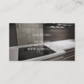 Tile Stone Granite Marble Construction Business Visitekaartje (Achterkant)