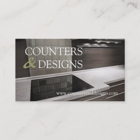 Tile Stone Granite Marble Construction Business Visitekaartje (Voorkant)