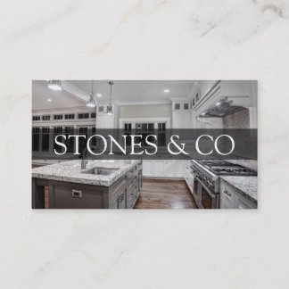 Tile Stone Granite Marble Construction Business Visitekaartje