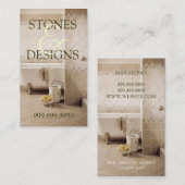Tile Stone Granite Marble Construction Floor Visitekaartje (Voorkant / Achterkant)