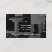 Tile Stone Granite Marble Construction Floor Visitekaartje (Achterkant)