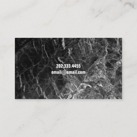 Tile Stone Granite Marble Construction Floor Visitekaartje (Achterkant)