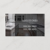 Tile Stone Granite Marble Construction Visitekaartje (Achterkant)