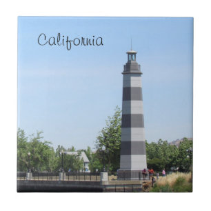 Tile - Suisun Harbor Lighthouse Tegeltje