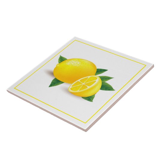 Tile Trivet-Lemons Tegeltje (Zijkant)