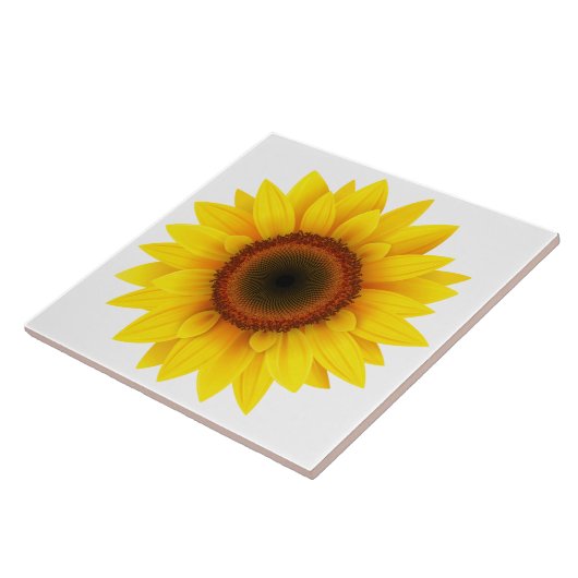 Tile Trivet-Sunflower Tegeltje (Zijkant)