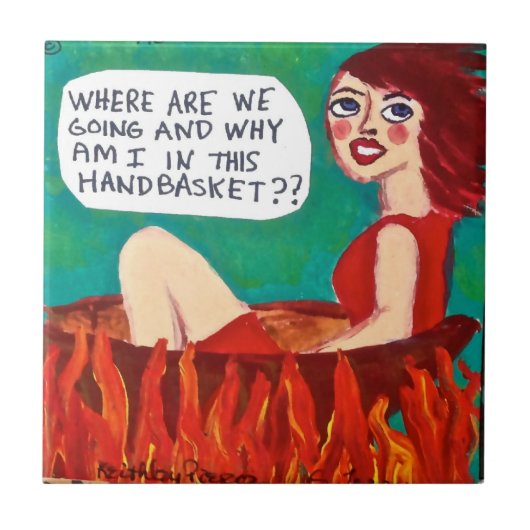 TILE, TRIVET, WAAR GAAN WE? TEGELTJE (Voorkant)