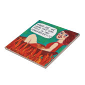 TILE, TRIVET, WAAR GAAN WE? TEGELTJE (Zijkant)